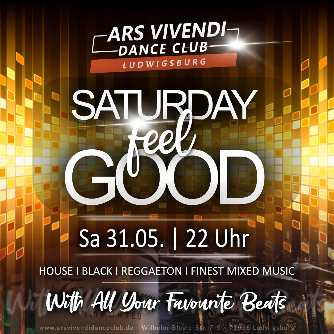ArsVivendiDanceClub 🫶 Ludwigsburg, Sa 31.05.25 Saturday Feel Good, Einlass ab 22:00 Uhr - stilvoll feiern mit Niveau und Freunden🎉🍾 ... und das durch die ganze Nacht ... with all your favourite beats🎶🕺🏼: house, black, reggaeton, funk, 80s/90s til now ... and beyond #arsvivendidanceclub #saturdayfeelgood #ludwigsburg #housemusic #blackmusic #reggaetonmusic #livedj #weekendvibes #disco #partytime ArsVivendiDanceClub 🫶 Ludwigsburg, Sa 31.05.25 Saturday Feel Good, Einlass ab 22:00 Uhr - stilvoll feiern mit Niveau und Freunden🎉🍾 ... und das durch die ganze Nacht ... with all your favourite beats🎶🕺🏼: house, black, reggaeton, funk, 80s/90s til now ... and beyond #arsvivendidanceclub #saturdayfeelgood #ludwigsburg #housemusic #blackmusic #reggaetonmusic #livedj #weekendvibes #disco #partytime