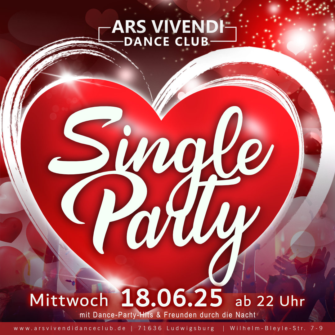 Single-Party Ostersonntag Mi 18.06.25 - Einlass ab 22:00 Uhr ArsVivendiDanceClub Signature Flirt-Event Single-Party für Singles und nicht-Singles mit Oldschool-Flirt-Post-Cards Single-Party Ostersonntag Mi 18.06.25 - Einlass ab 22:00 Uhr ArsVivendiDanceClub Signature Flirt-Event Single-Party für Singles und nicht-Singles mit Oldschool-Flirt-Post-Cards